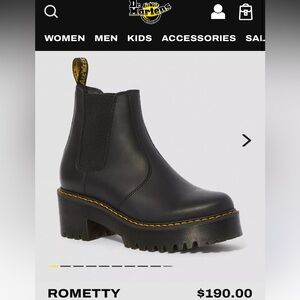 DM ROMETTY chelsea platform boots